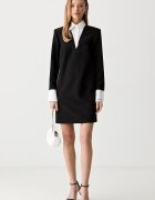 Karl Lagerfeld рокля черна с изчистена шарка B3W13043