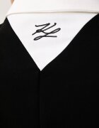 Karl Lagerfeld рокля с вискоза черна B4W13018