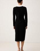 Karl Lagerfeld рокля с вискоза черна B4W13054