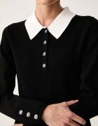 Karl Lagerfeld рокля с вискоза черна B4W13054