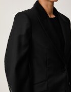 Karl Lagerfeld сако с едноредно закопчаване дамско с ацетат черно B4W14012