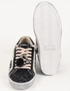 Karl Lagerfeld Skool ниски кецове дамски черни ниски KL60130L