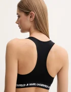 Karl Lagerfeld Сутиен LOGO BRALETTE в черно с изчистен дизайн A1W47007