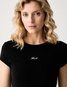 Karl Lagerfeld тениска дамска от памук с еластан 2 броя бежова B3W47010