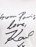 Karl Lagerfeld тениска дамска памучна бяла B2W17104