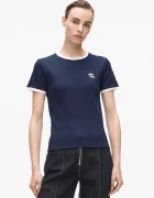 Karl Lagerfeld Тениска IKON дамска в тъмносиньо A4W17097