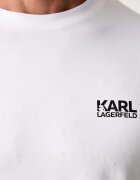 Karl Lagerfeld тениска мъжка от памук с еластан бяла 563235.755781