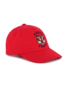 Kenzo kids Детска памучна шапка с козирка