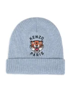 Kenzo kids шапка beanie за деца с вълна синя K62156