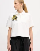 Kenzo Памучна тениска с яка