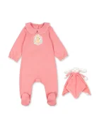 Konges Sløjd Бебешки гащеризон и плюшена играчка COTY PICOT GIFT SET GOTS
