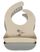 Konges Sløjd Бебешки лигавник с две лица 2 PACK SILICONE BIB (2 броя)