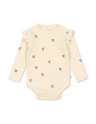 Konges Sløjd Бебешко боди от памук SUI FRILL BODY GOTS