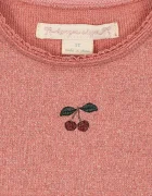 Konges Sløjd блуза с дълги ръкави за деца с памук ROLI BLOUSE OCS розова KS106214