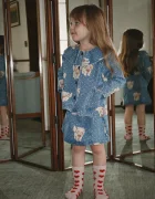 Konges Sløjd чорапи за деца 2 PACK HEART JAQUARD SOCKS 2 броя розови KS105841