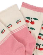 Konges Sløjd чорапи за деца 2 PACK JACQUARD SOCKS 2 броя розови KS107617