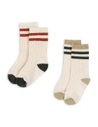 Konges Sløjd чорапи за деца 2 PACK RIB SOCKS 2 броя бежови KS105853