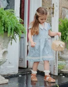 Konges Sløjd Детска памучна рокля CELEBRATION ALLIE SAILOR DRESS GOTS