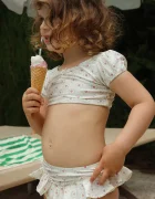 Konges Sløjd Детски бански от две части MALTI BIKINI GRS в бежово KS104978