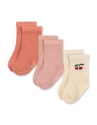 Konges Sløjd Детски чорапи 3 PACK JACQUARD SOCKS в розово KS105208