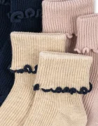 Konges Sløjd Детски чорапи 3 PACK RIB FRILL SOCKS (3 чифта) KS104611