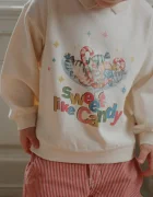 Konges Sløjd Детски памучен суичър SPOTTY LS POLO GOTS