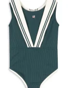 Konges Sløjd Детски цял бански SAILOR SWIMSUIT GRS в зелено KS105068