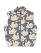 Konges Sløjd елек за деца от полар JODY TEDDY VEST GRS син KS105722