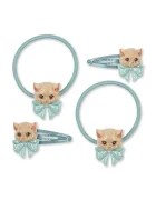 Konges Sløjd фиби за коса за деца от синтетична смола KITTY HAIR ACCESSORIES 4 броя KS106081