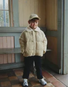 Konges Sløjd капитонирано яке за деца ALPI COLLAR JACKET GRS бежово KS105680