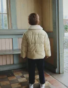 Konges Sløjd капитонирано яке за деца ALPI COLLAR JACKET GRS бежово KS105680