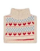 Konges Sløjd кръгъл шал за деца от вълнена материя BELOU NECKWARMER бежов KS105909