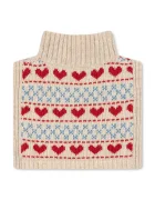 Konges Sløjd кръгъл шал за деца от вълнена материя BELOU NECKWARMER бежов KS105909