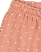 Konges Sløjd панталон джогър за деца с памук SPOTTY SWEAT PANTS GOTS розов със стандартна талия KS106252