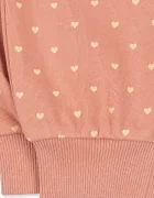 Konges Sløjd панталон джогър за деца с памук SPOTTY SWEAT PANTS GOTS розов със стандартна талия KS106252