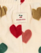Konges Sløjd панталон за деца от полар TAVI FLEECE PANTS GRS бежов със стандартна талия KS106280