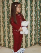 Konges Sløjd пантофи за деца DALMATIAN FOOTIES бели KS106440