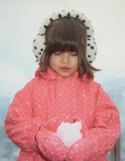 Konges Sløjd ръкавици за деца NOHR SNOW MITTENS PRINT розови KS105747