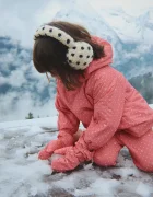 Konges Sløjd ръкавици за деца NOHR SNOW MITTENS PRINT розови KS105747