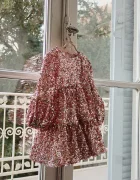 Konges Sløjd рокля babydoll LILA SEQUINS DRESS розова с пайети KS107391