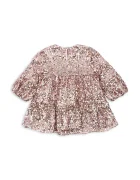 Konges Sløjd рокля babydoll LILA SEQUINS DRESS розова с пайети KS107391