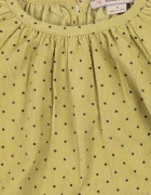 Konges Sløjd рокля от памук MARLO DRESS GOTS жълта с изчистена шарка KS106146