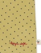 Konges Sløjd рокля от памук MARLO DRESS GOTS жълта с изчистена шарка KS106146