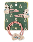 Konges Sløjd щипка и ластик за коса за деца BUNNY HAIR ACCESSORIES KS106402