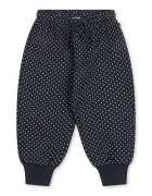 Konges Sløjd спортен панталон за деца с памук LOU DOT SWEAT PANTS GOTS черен KS106119