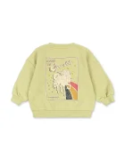 Konges Sløjd суичър за деца от памук LOU SWEAT SHIRT GOTS зелен KS106107