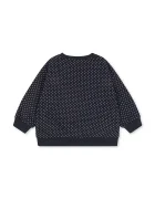 Konges Sløjd суичър за деца с памук LOU DOT SEQUIN SWEAT SHIRT GOTS черен KS106113