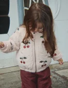 Konges Sløjd яке бомбър за деца JUNO SEQUIN BOMBER JACKET бежово KS105733