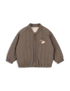 Konges Sløjd яке бомбър за деца JUNO TERRY BOMBER JACKET кафяво KS105734