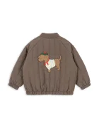 Konges Sløjd яке бомбър за деца JUNO TERRY BOMBER JACKET кафяво KS105734
